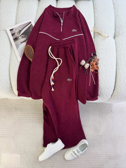 Velvet Ribbed Tracksuit
